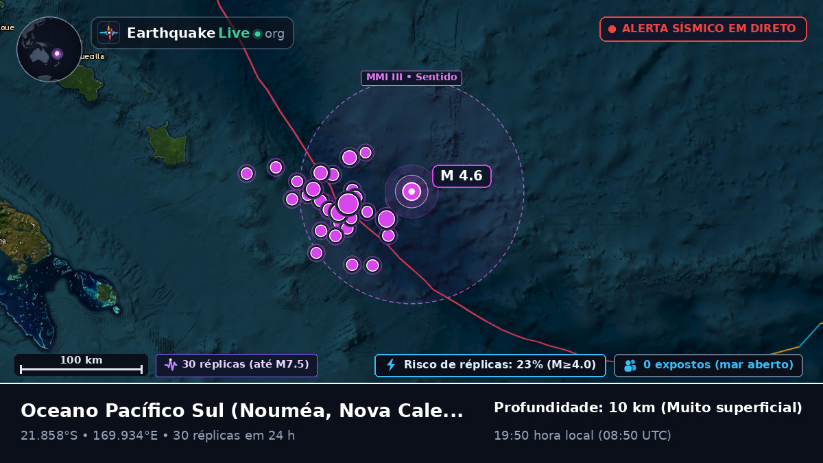 Oceano Pacífico Sul (Nova Caledónia)