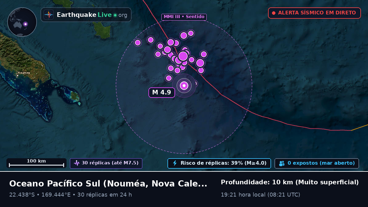 Oceano Pacífico Sul (Nova Caledónia)
