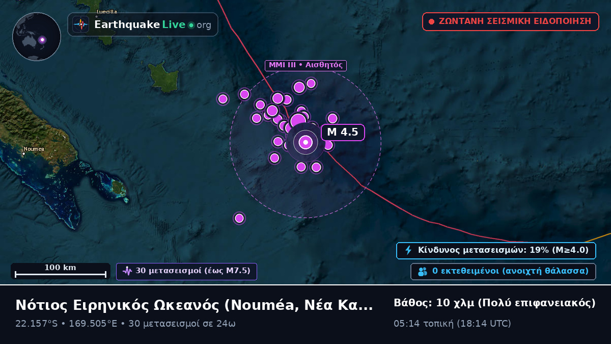 Νότιος Ειρηνικός Ωκεανός (Νέα Καληδονία)