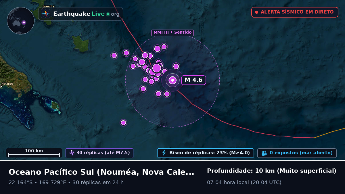 Oceano Pacífico Sul (Nova Caledónia)