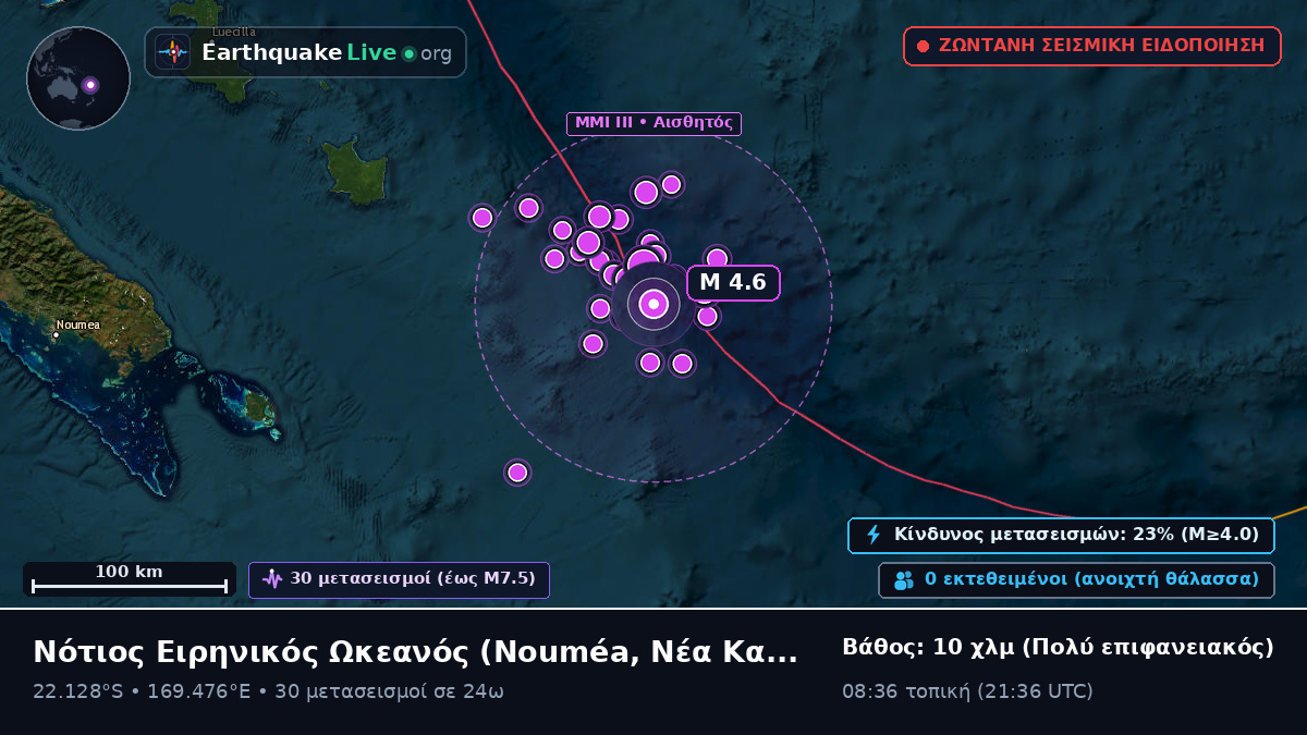 Νότιος Ειρηνικός Ωκεανός (Νέα Καληδονία)