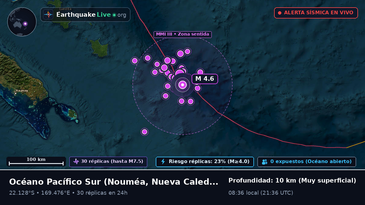 Océano Pacífico Sur (Nueva Caledonia)