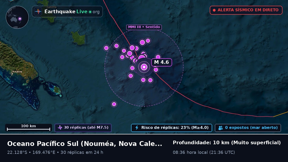 Oceano Pacífico Sul (Nova Caledónia)