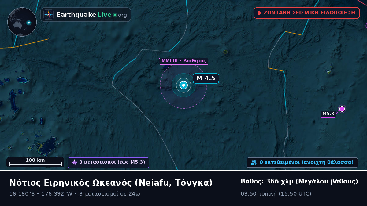 Νότιος Ειρηνικός Ωκεανός (Τόνγκα)