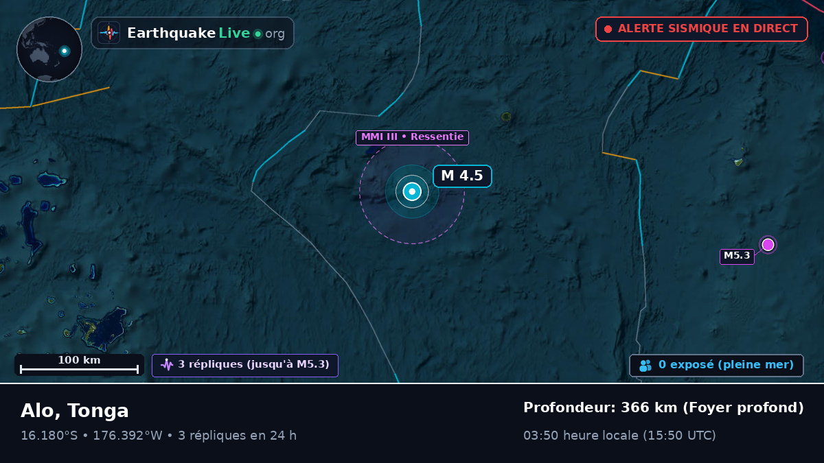 Océan Pacifique Sud (Tonga)