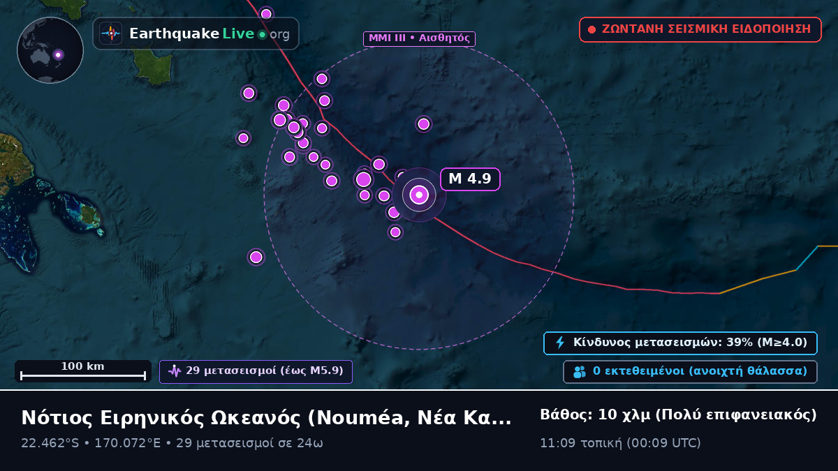 Νότιος Ειρηνικός Ωκεανός (Νέα Καληδονία)