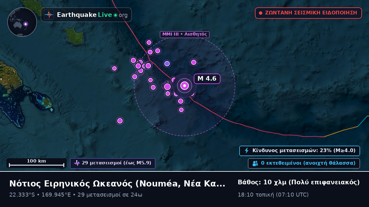 Νότιος Ειρηνικός Ωκεανός (Νέα Καληδονία)