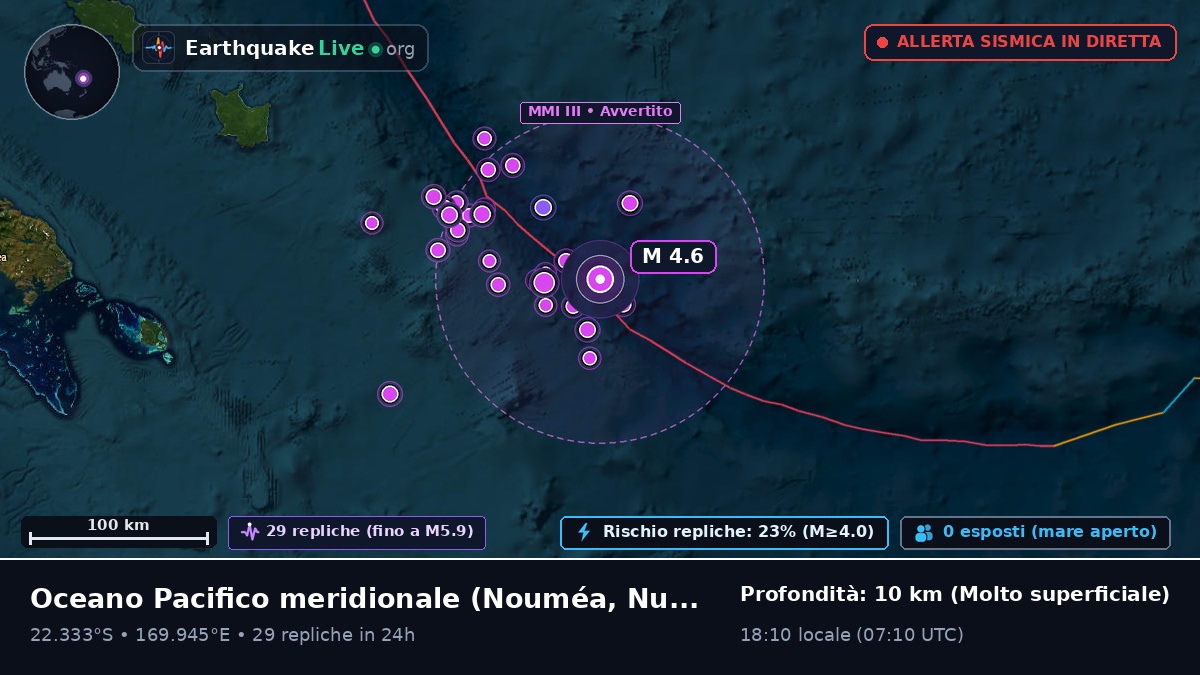 Oceano Pacifico meridionale (Nuova Caledonia)