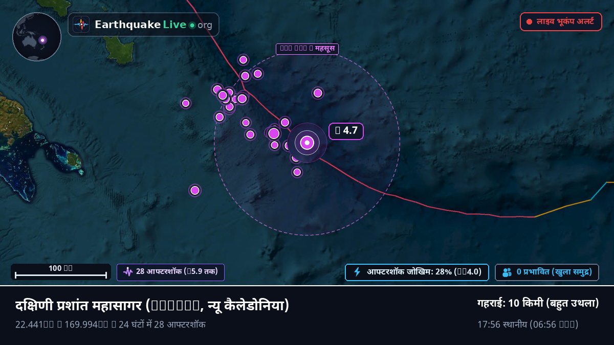 दक्षिणी प्रशांत महासागर (न्यू कैलेडोनिया)