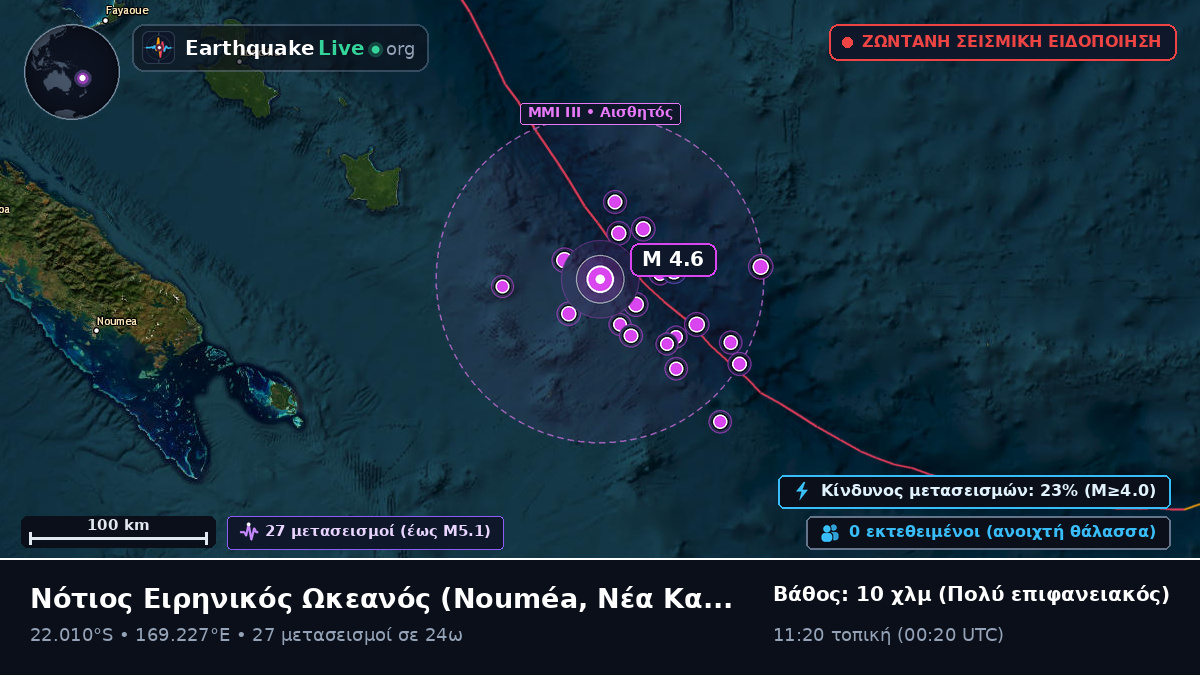 Νότιος Ειρηνικός Ωκεανός (Νέα Καληδονία)