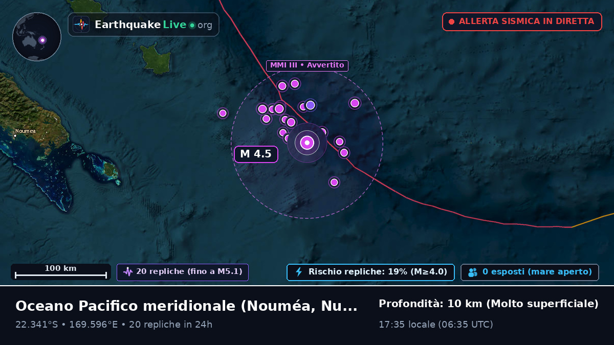 Oceano Pacifico meridionale (Nuova Caledonia)