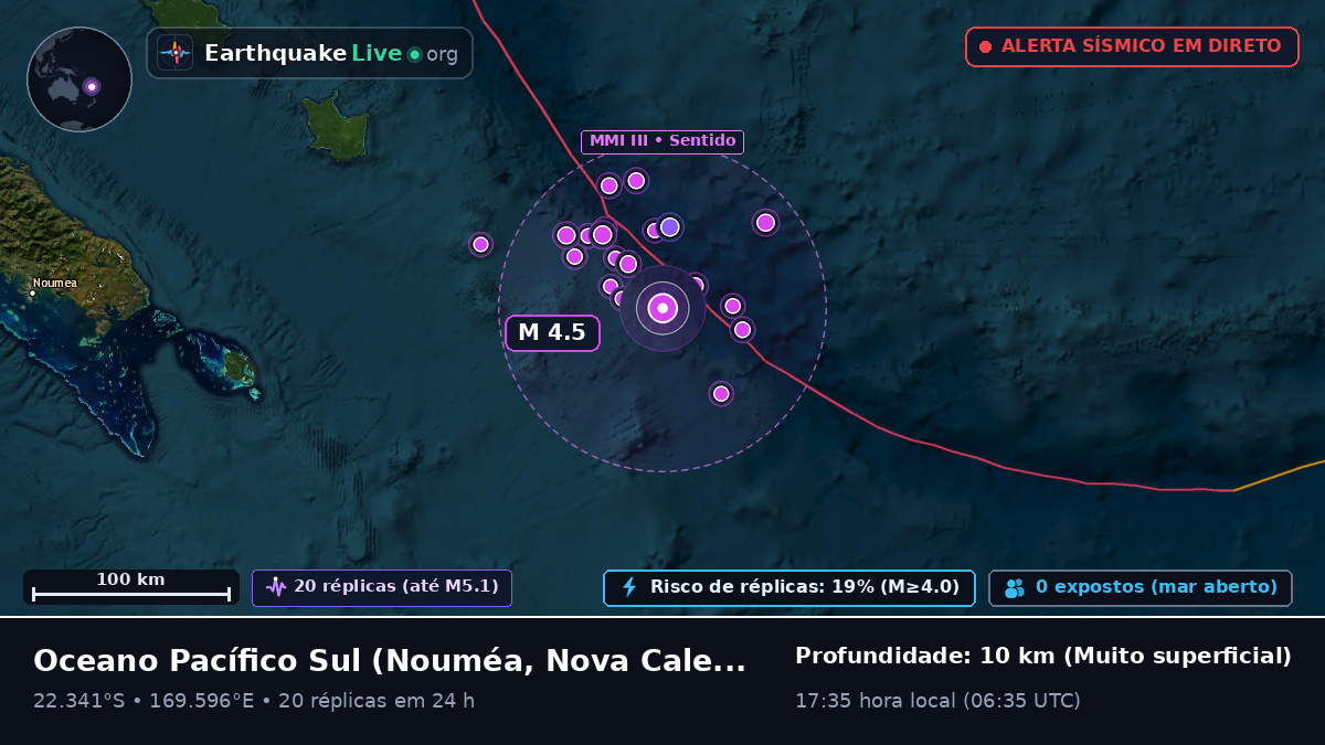 Oceano Pacífico Sul (Nova Caledónia)