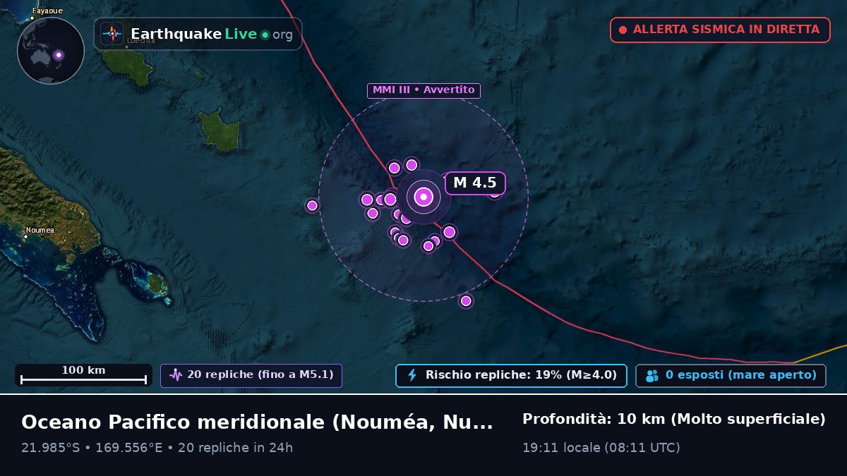 Oceano Pacifico meridionale (Nuova Caledonia)