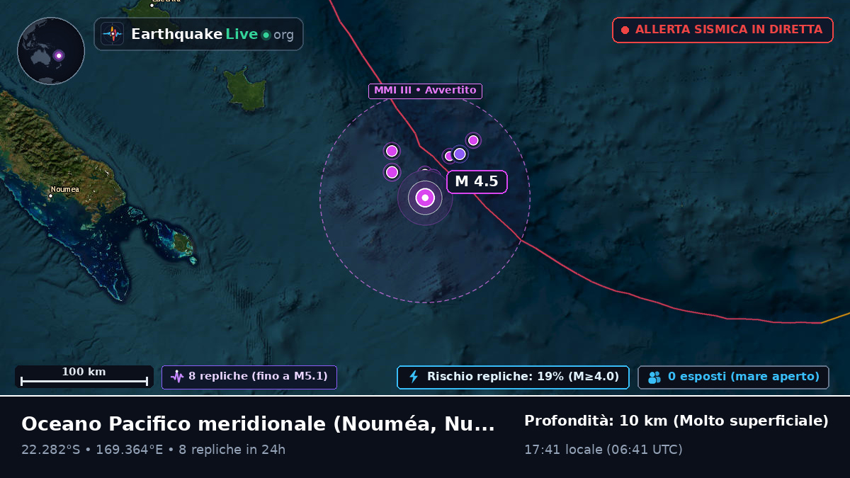 Oceano Pacifico meridionale (Nuova Caledonia)