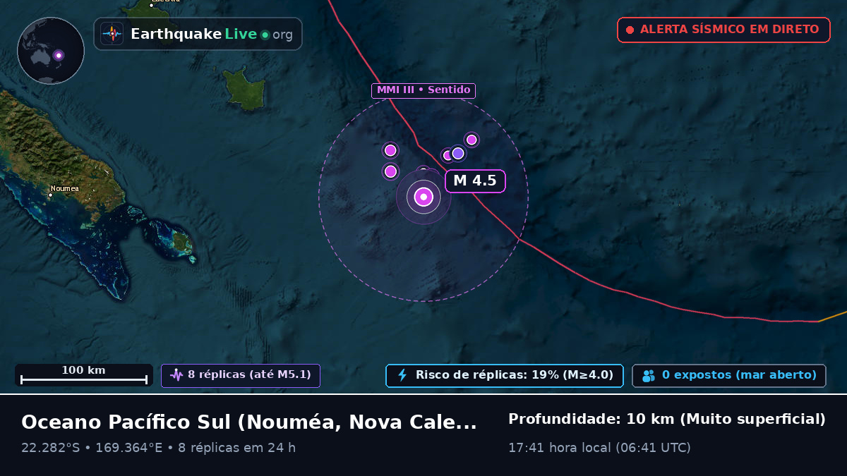 Oceano Pacífico Sul (Nova Caledónia)