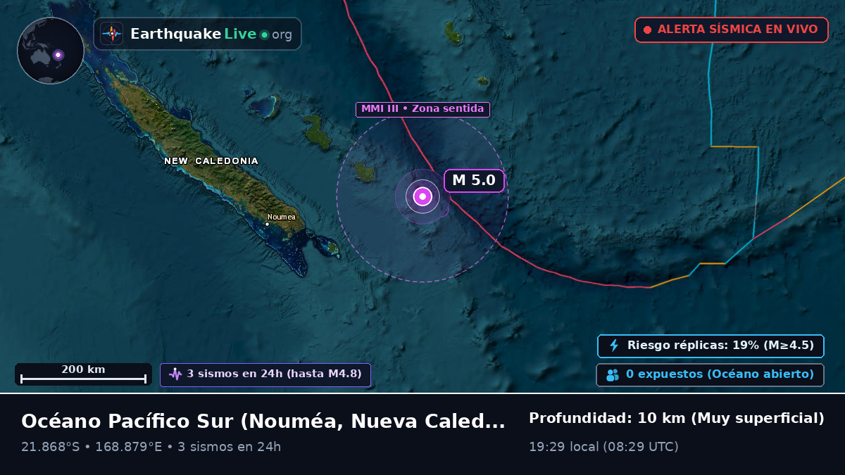 Océano Pacífico Sur (Nueva Caledonia)