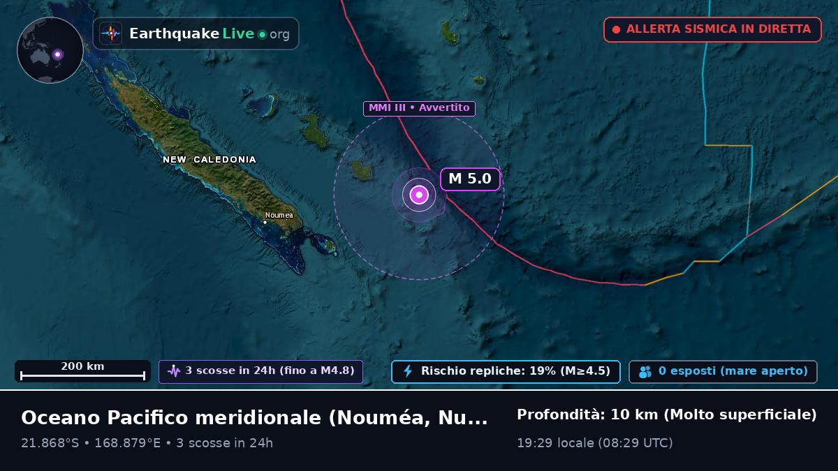 Oceano Pacifico meridionale (Nuova Caledonia)