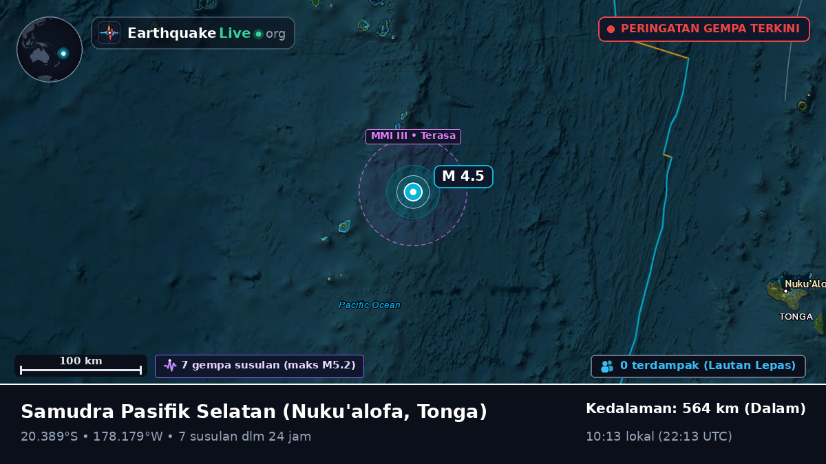 Samudra Pasifik Selatan (Tonga)