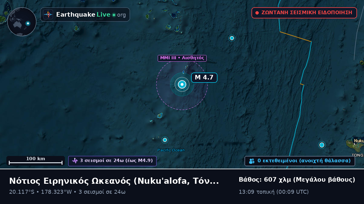 Νότιος Ειρηνικός Ωκεανός (Τόνγκα)
