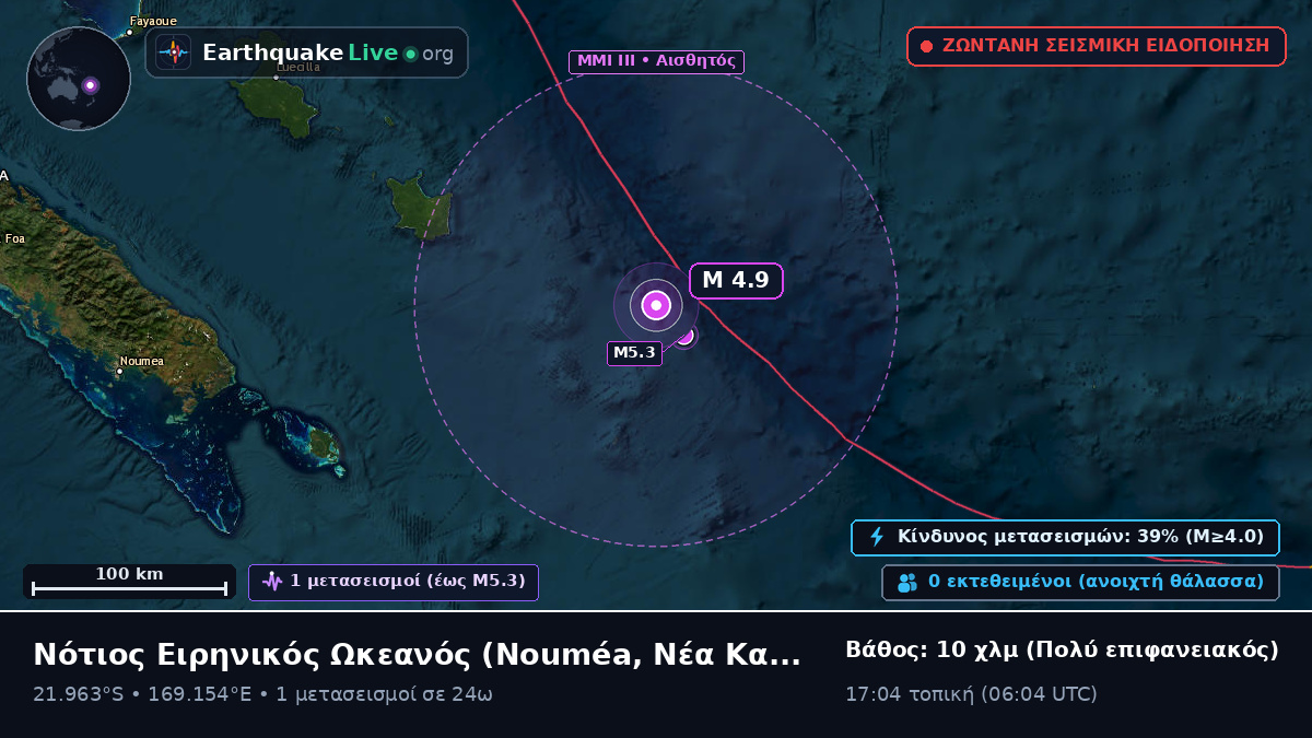 Νότιος Ειρηνικός Ωκεανός (Νέα Καληδονία)