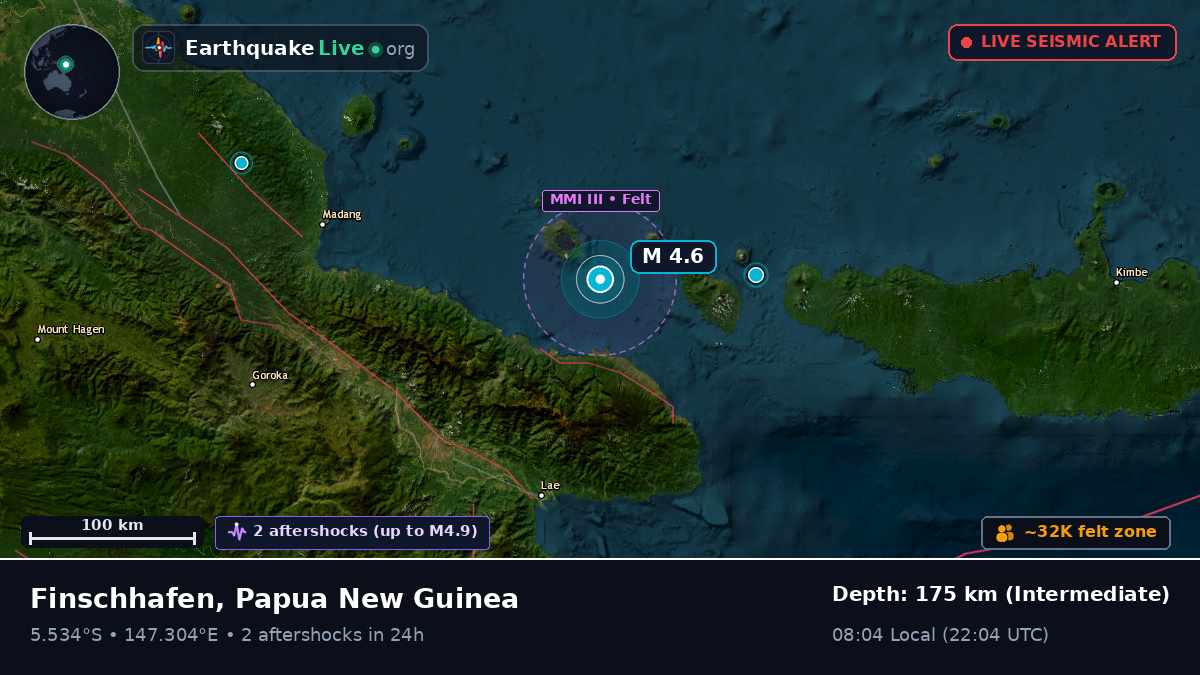 Off the coast of Lae, Papua New Guinea
