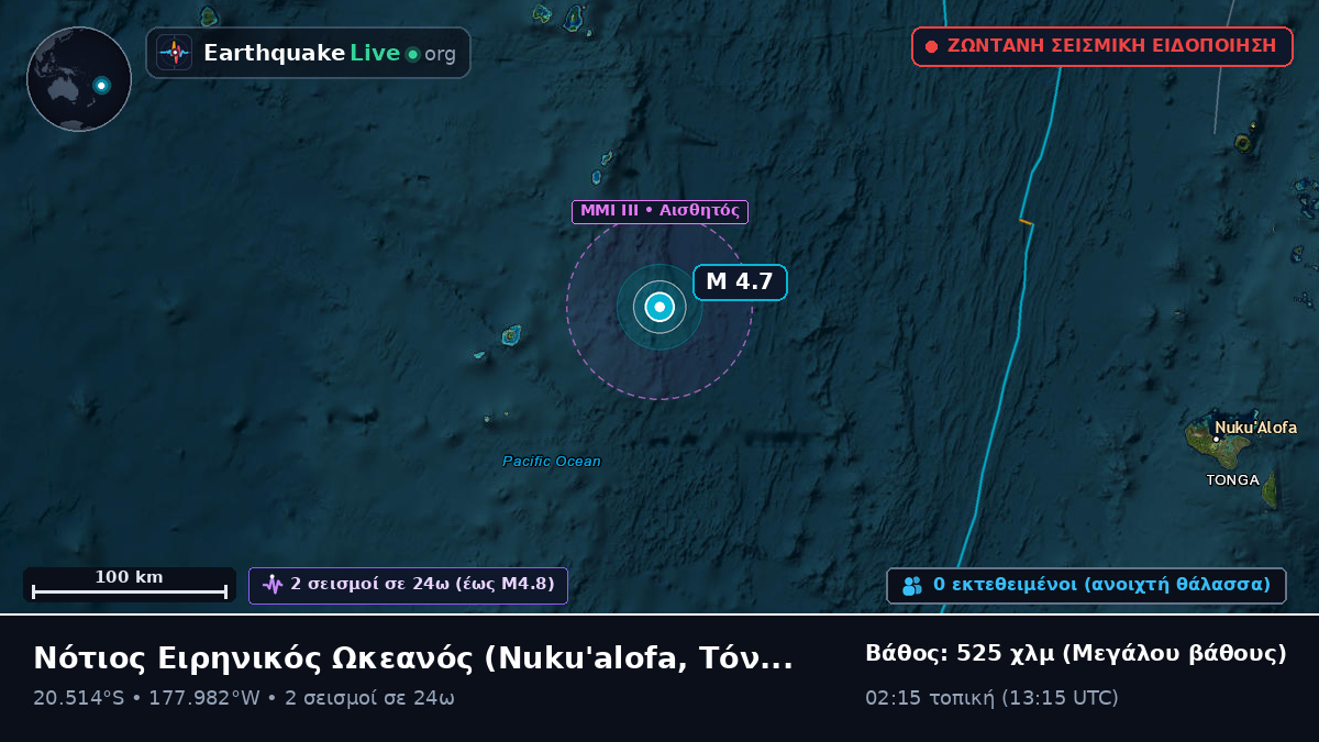 Νότιος Ειρηνικός Ωκεανός (Τόνγκα)