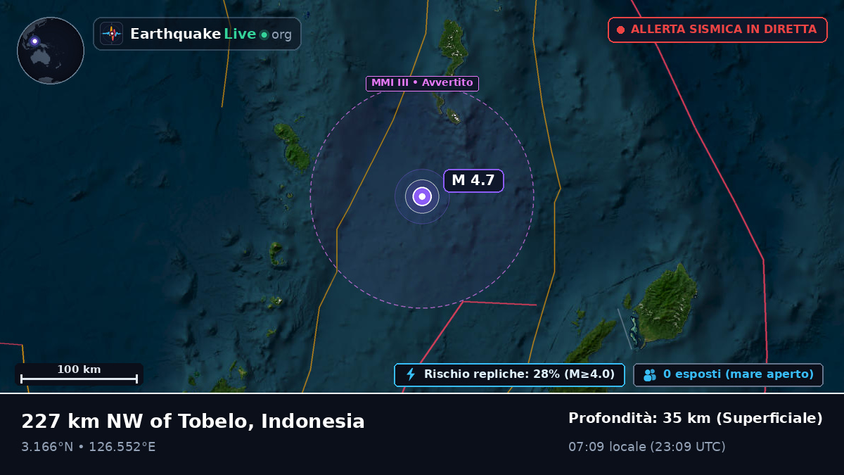 Oceano Pacifico settentrionale (Indonesia)