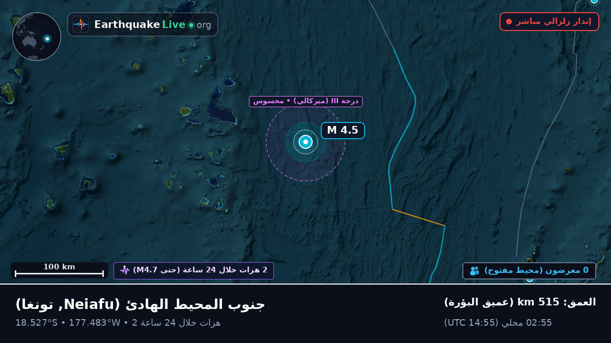 جنوب المحيط الهادئ (تونغا)