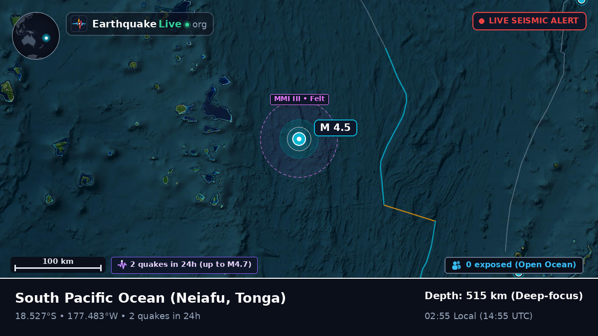 South Pacific Ocean (Tonga)
