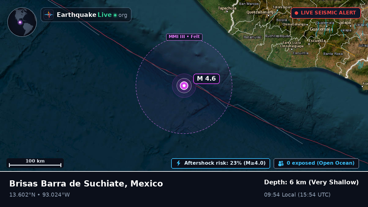 Off the coast of Tapachula, Mexico