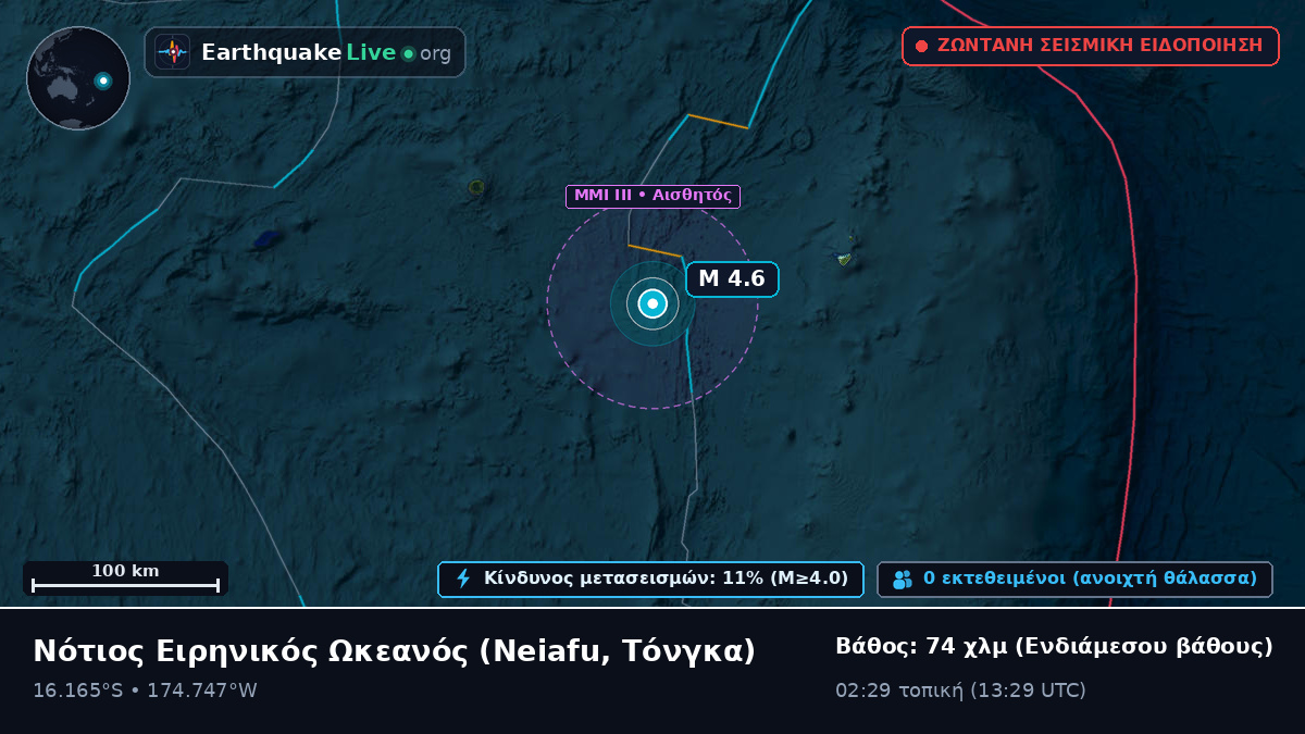 Νότιος Ειρηνικός Ωκεανός (Τόνγκα)