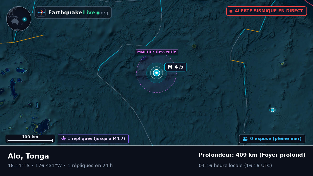 Océan Pacifique Sud (Tonga)
