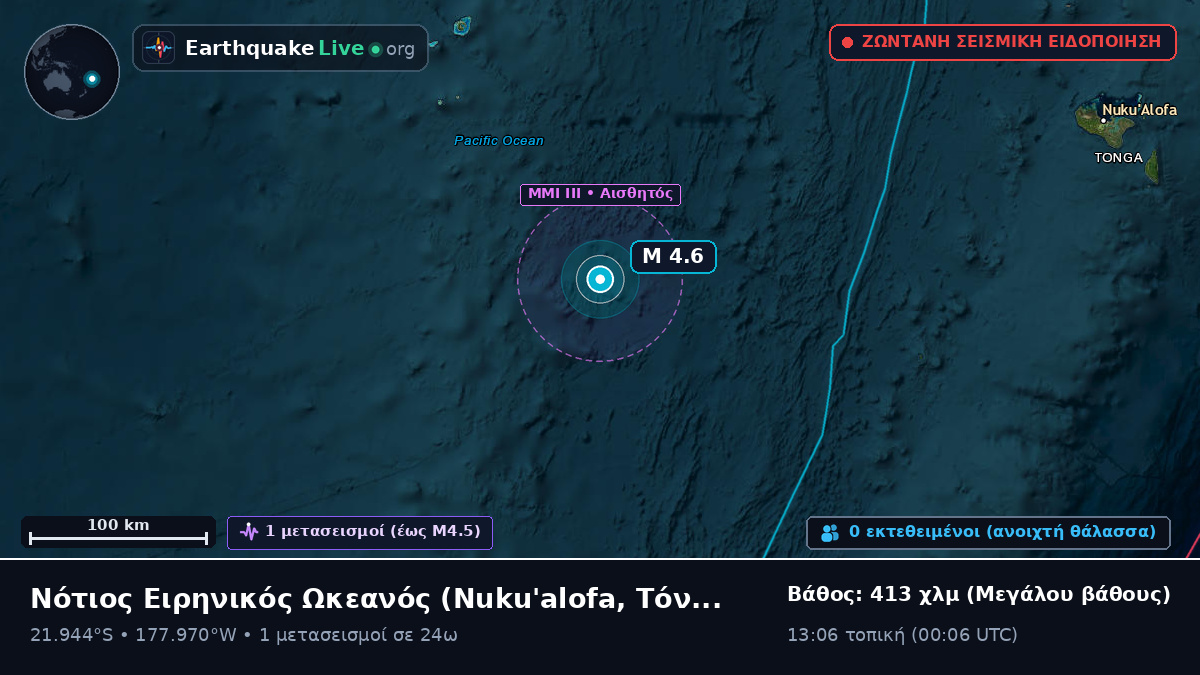 Νότιος Ειρηνικός Ωκεανός (Τόνγκα)