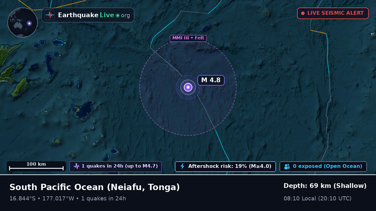 South Pacific Ocean (Tonga)