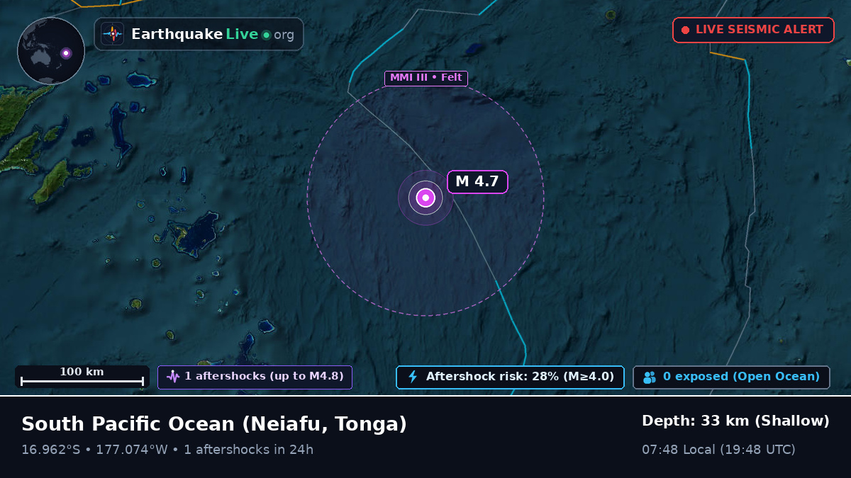South Pacific Ocean (Tonga)