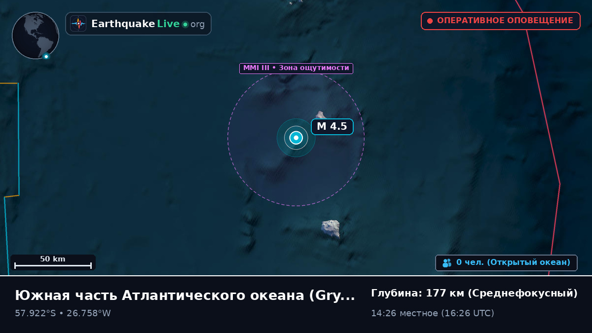 Южная часть Атлантического океана (South Georgia and the Islands)