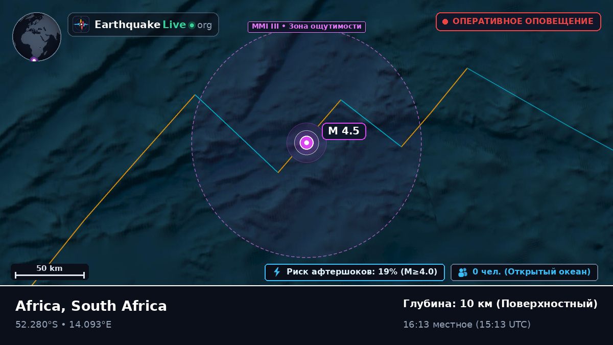 Южная часть Атлантического океана (South Africa)