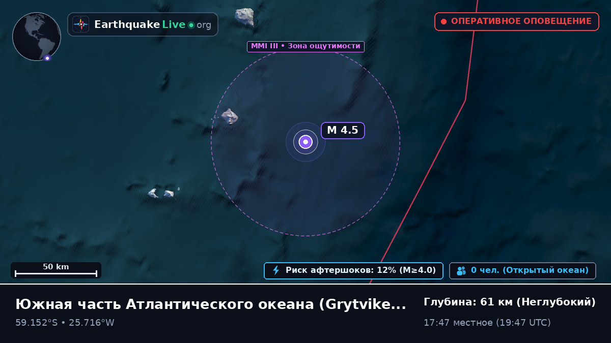 Южная часть Атлантического океана (South Georgia and the Islands)