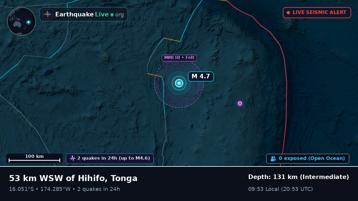 South Pacific Ocean (Tonga)