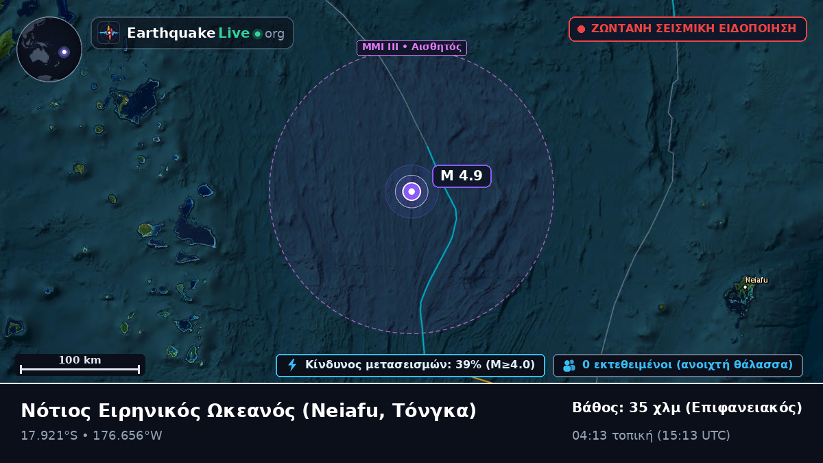 Νότιος Ειρηνικός Ωκεανός (Τόνγκα)