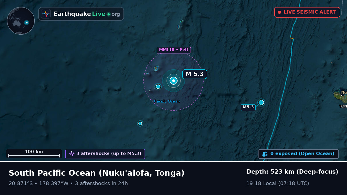 South Pacific Ocean (Tonga)