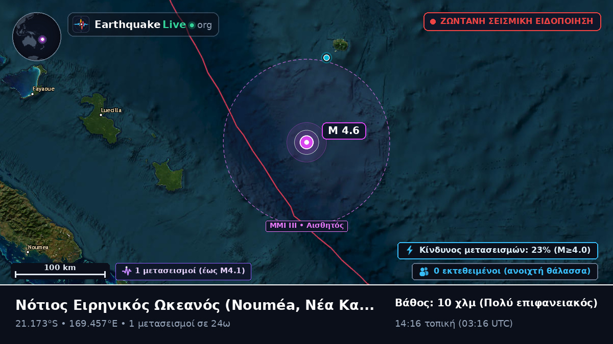 Νότιος Ειρηνικός Ωκεανός (Νέα Καληδονία)