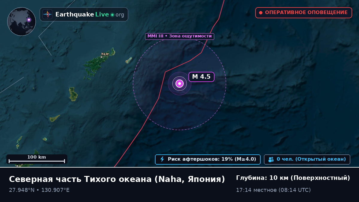 Северная часть Тихого океана (Япония)