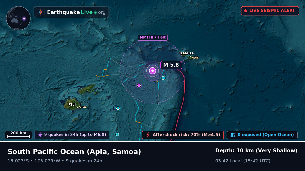 South Pacific Ocean (Samoa)