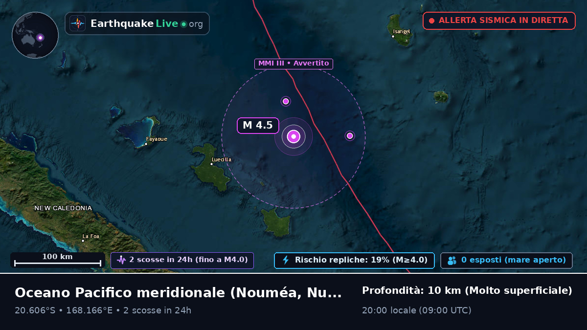 Oceano Pacifico meridionale (Nuova Caledonia)