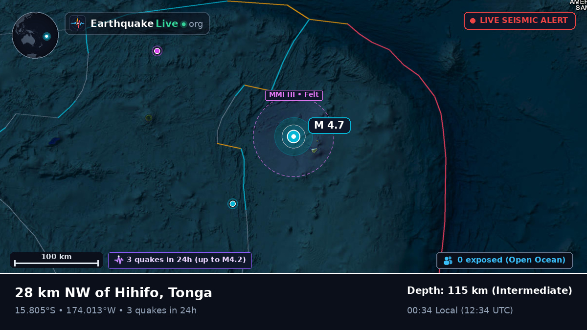 South Pacific Ocean (Tonga)