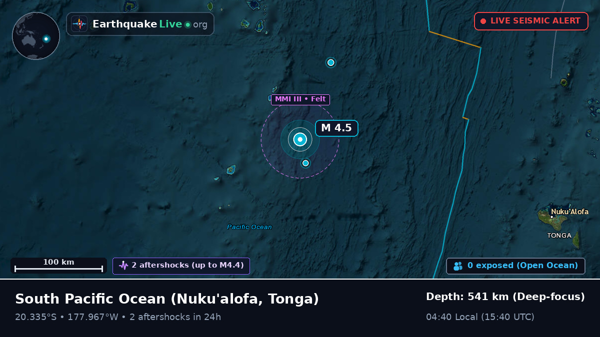 South Pacific Ocean (Tonga)