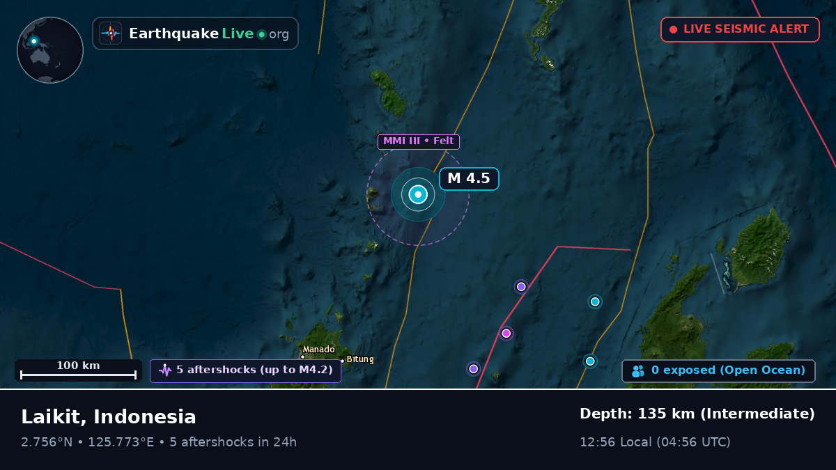 Off the coast of Manado, Indonesia