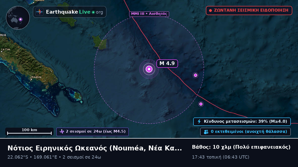 Νότιος Ειρηνικός Ωκεανός (Νέα Καληδονία)