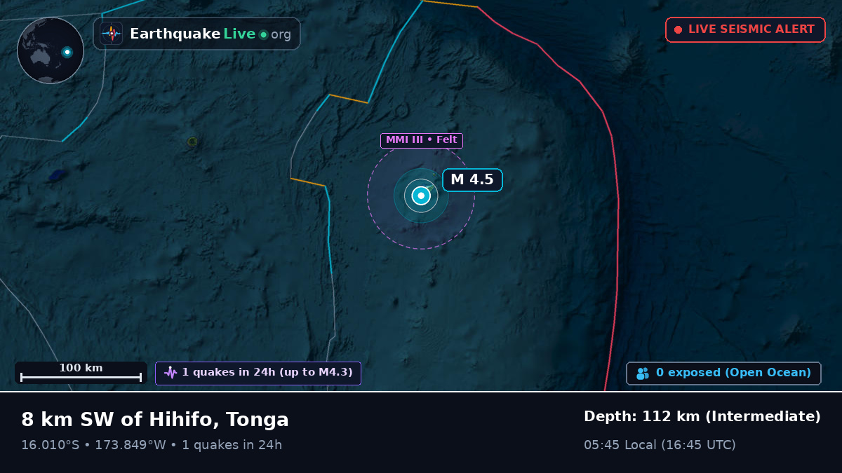 South Pacific Ocean (Tonga)